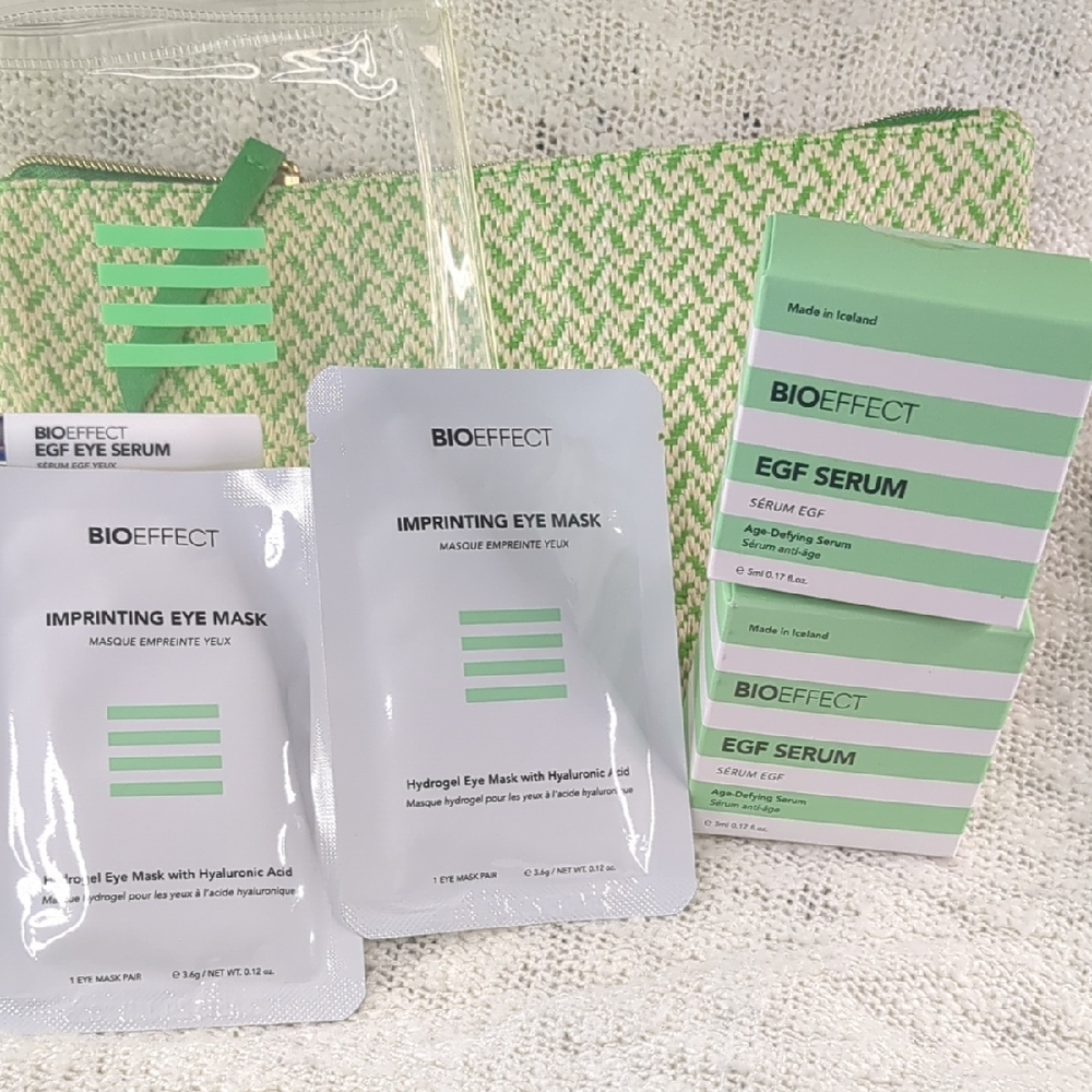 BIOEFFECT EGF Age Defying Serum/EGF Eye Serum/Imprinting Eye Mask Bundle